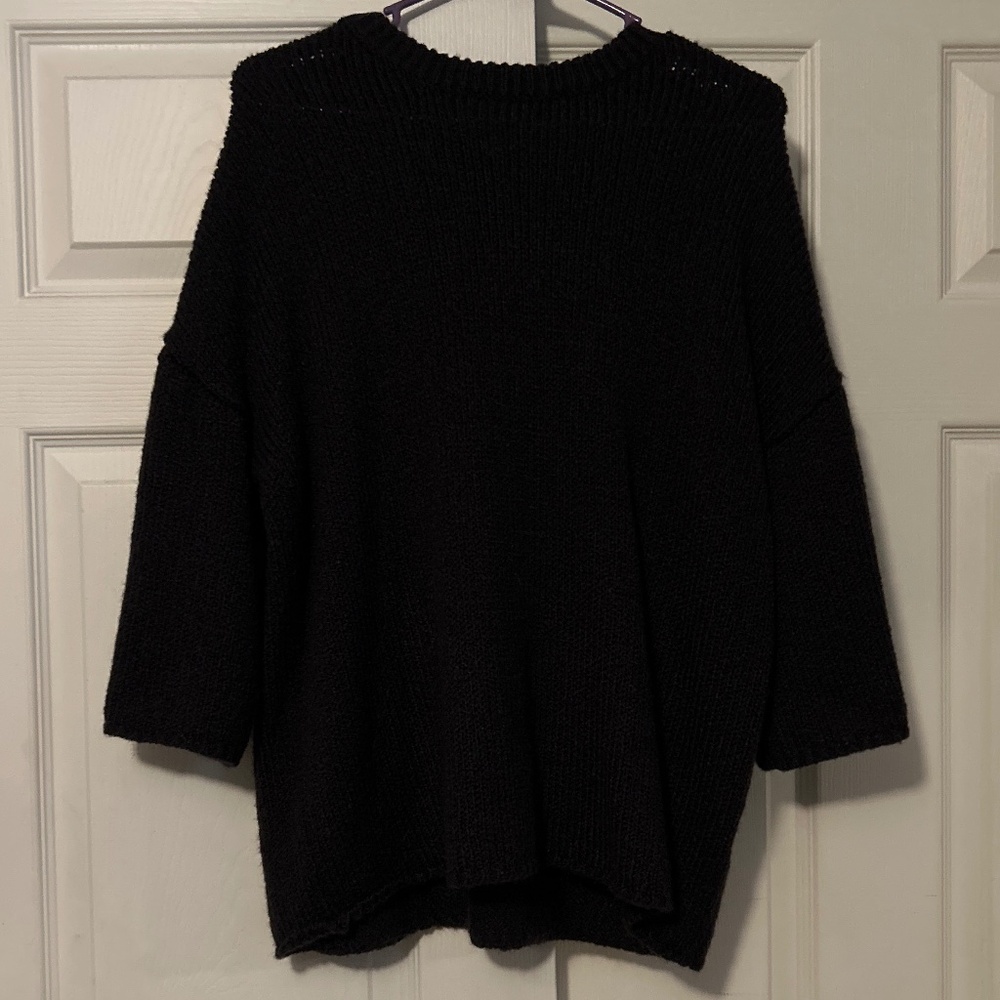 Philosophy Dark Purple Loose Sweater XS